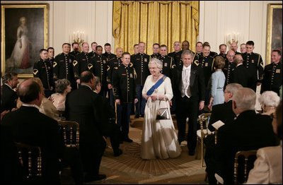 Queen Elizabeth II, Prince Philip, Colin Eaton and Robert Burner